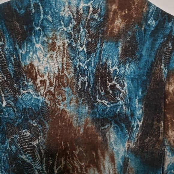 Alberto Makali Paisley Tie Front Cardigan Sweater, Size S - Picture 9 of 11